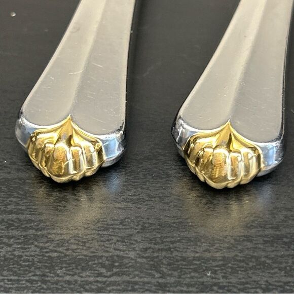 Oneida Golden Juilliard Cube Set of 5 Dinner Knives Stainless Flatware - Picture 5 of 5